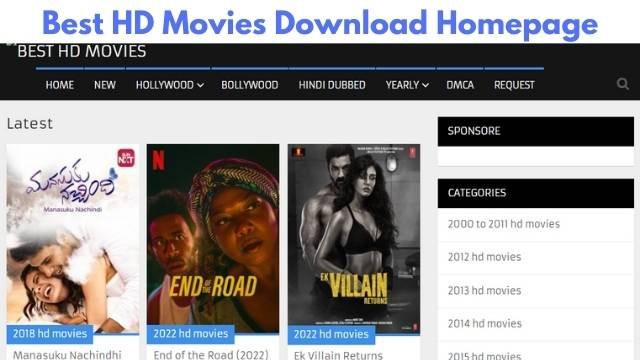 Best HD Movies Download Homepage